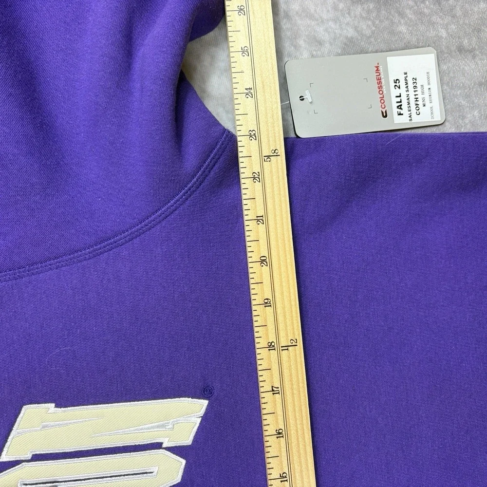 Washington Huskies Hoodie Mens L Purple College Colosseum Sample Rare NEW